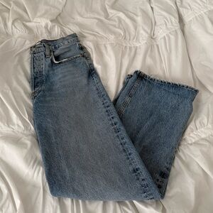Agolde Light Blue Straight Leg Jeans
